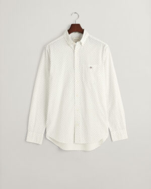 Gant REG MICRO PRINT SHIRT kauluspaita