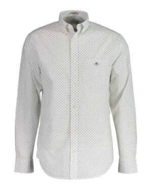 Gant REG MICRO PRINT SHIRT kauluspaita