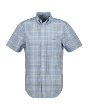 Gant Reg Poplin check ss shirt